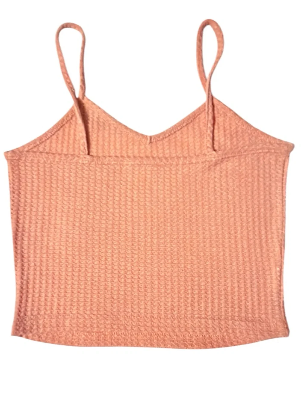 Ribbed Knit Cami & Short Pajama Set - Peach, Rust & Taupe